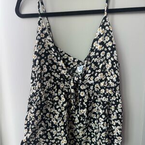 Hurley Black and White Daisy Dress